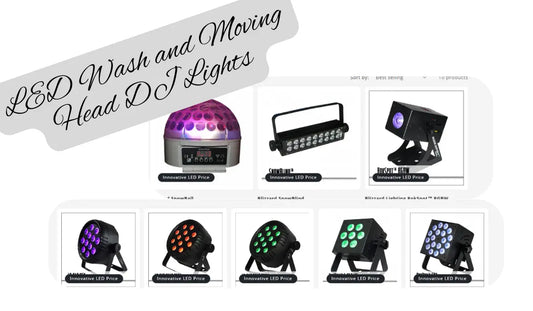 LED Wash and Moving Head DJ Lights