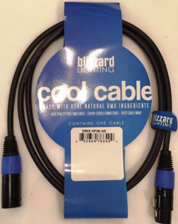 Blizzard Lighting DMX-5PIN-5Q Cool Cable / 5' 5-Pin XLR 22 Gauge DMX Cable