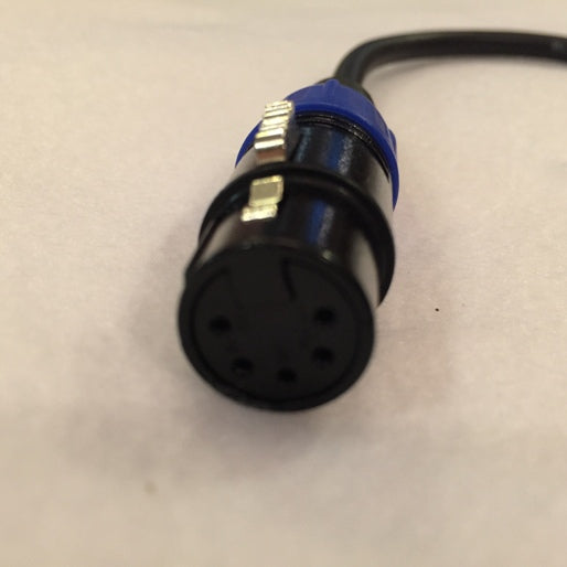 Blizzard Lighting DMX-5PIN-FEMALE-TURN 3-Pin Male to 5-Pin Female 1ft Cable DMX Cool Cable