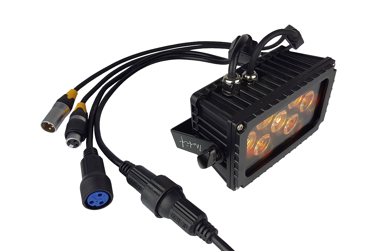 Blizzard Lighting Motif Sketch (B) Black Body Color with Remote IP65 Outdoor Use