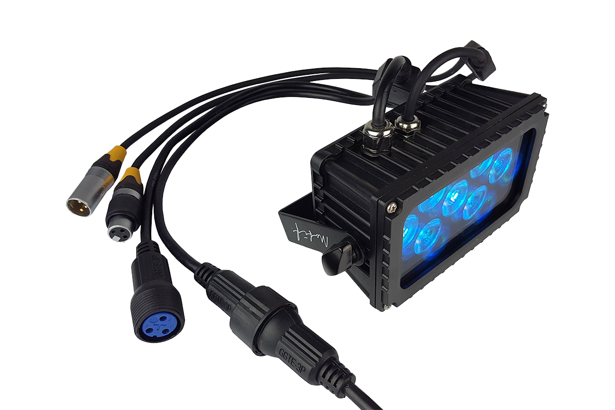 Blizzard Lighting Motif Sketch (B) Black Body Color with Remote IP65 Outdoor Use
