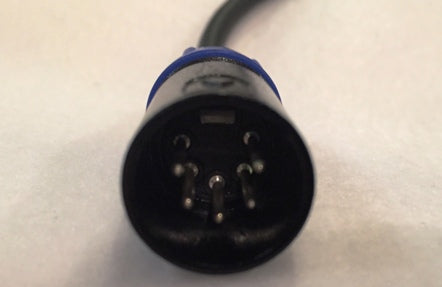 Blizzard Lighting DMX-5PIN-MALE-TURN 3-Pin Female to 5-Pin Male 1ft Cable DMX Cool Cable