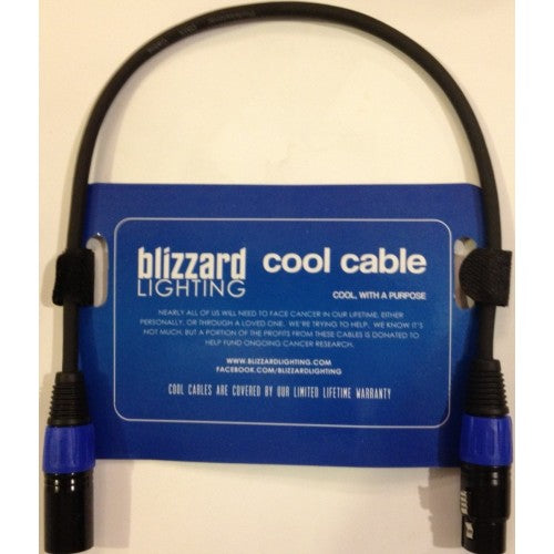 Blizzard Lighting DMX-1.5Q 1.5' 3-Pin DMX Cool Cable