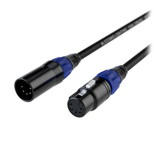 Blizzard Lighting DMX-5PIN-3Q Cool Cable / 3' 5-Pin XLR 22 Gauge DMX Cable