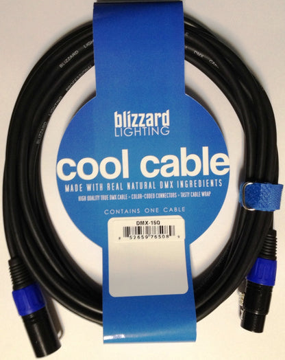 Blizzard Lighting DMX-15Q 15' 3-Pin DMX Cool Cable