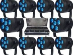 Blizzard / Innovative LED 10 piece Package (10 pcs. LB Hex Unplugged + 1 pc. Charging/ Road Case)