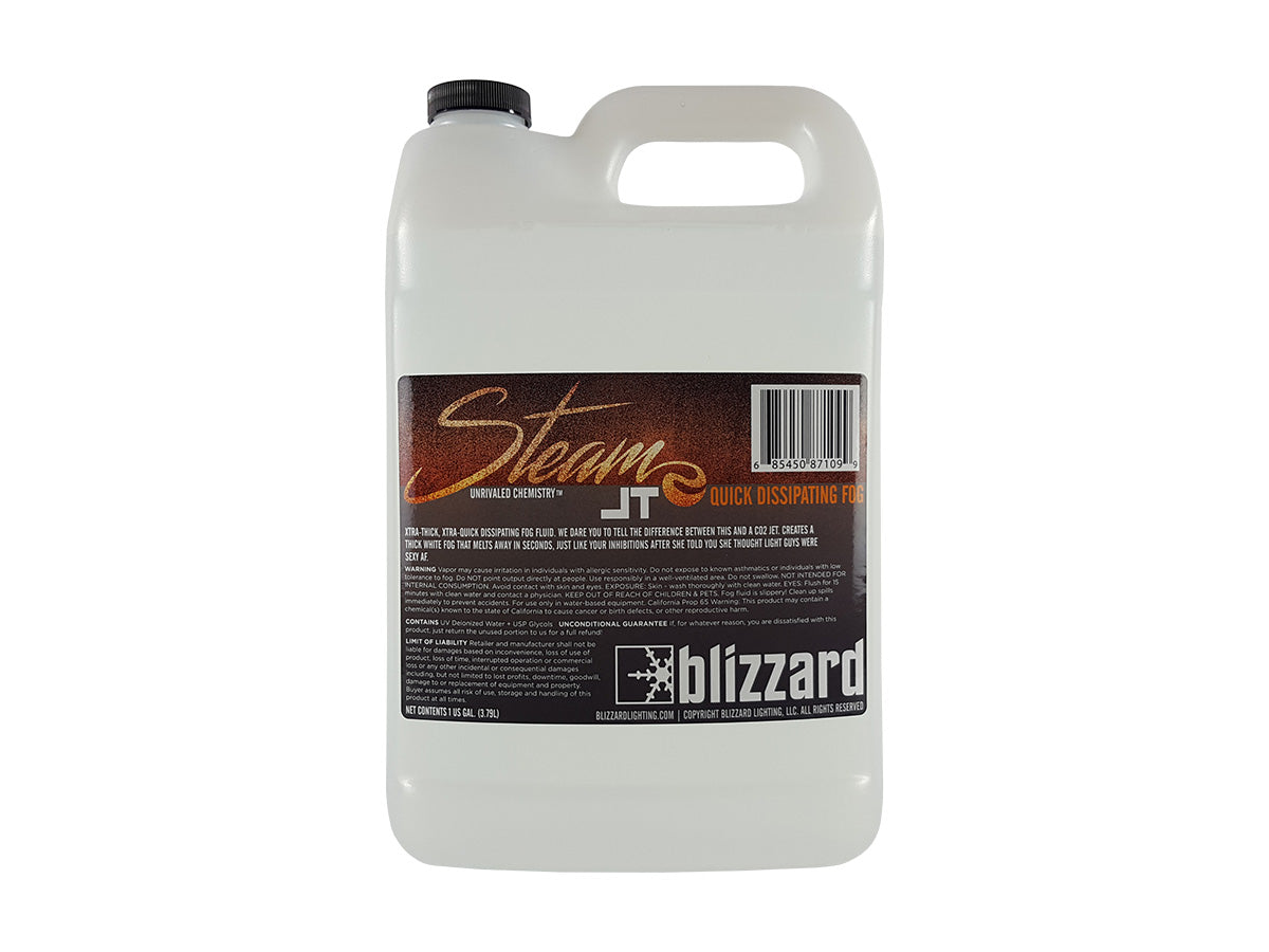 Blizzard LIGHTING Steam-JT Extremely Fast Dissipating Fog Fluid / 1 gallon jug