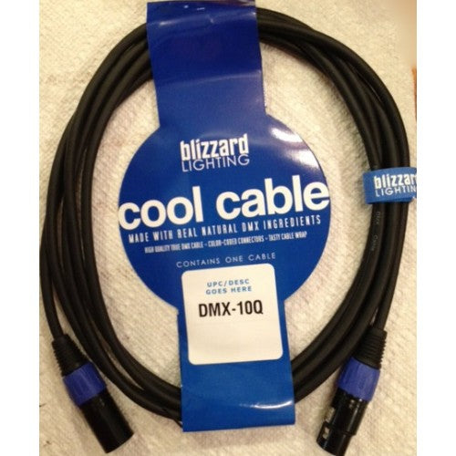 Blizzard Lighting DMX-10Q 10' 3-Pin DMX Cool Cable